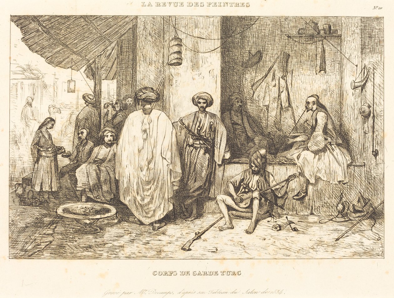 Il Corpo di Guardia da Alexandre Gabriel Decamps