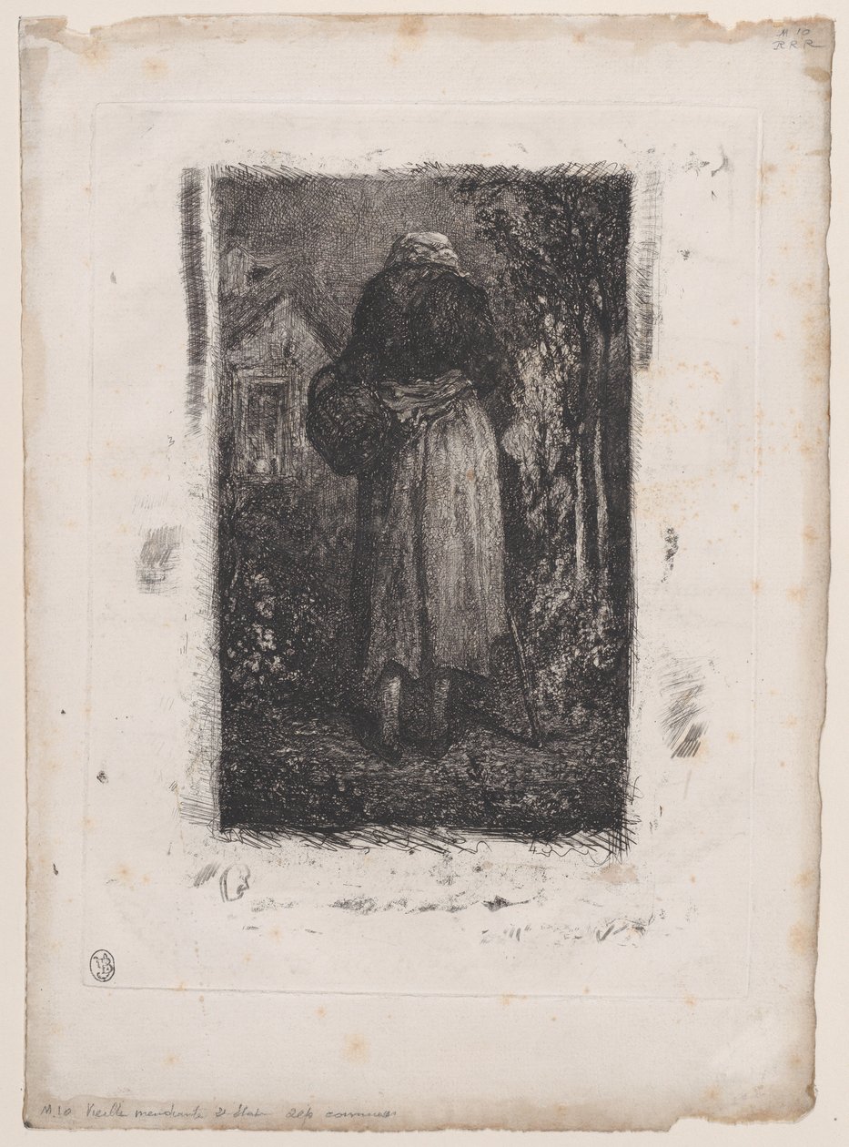 Vecchia mendicante, 1833-38 da Alexandre Gabriel Decamps