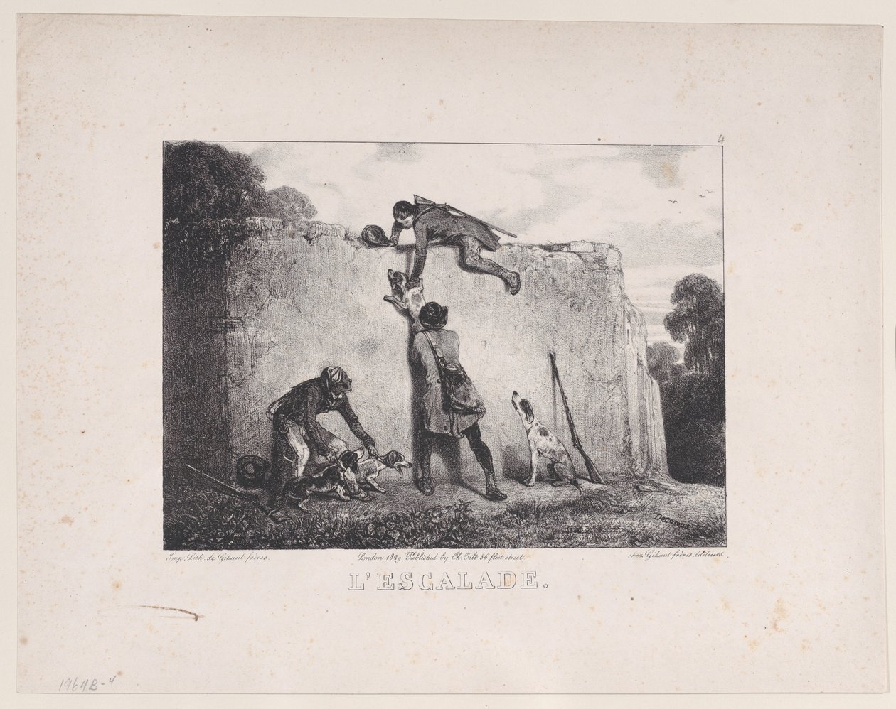 La salita, dalla serie Scene di caccia da Alexandre Gabriel Decamps
