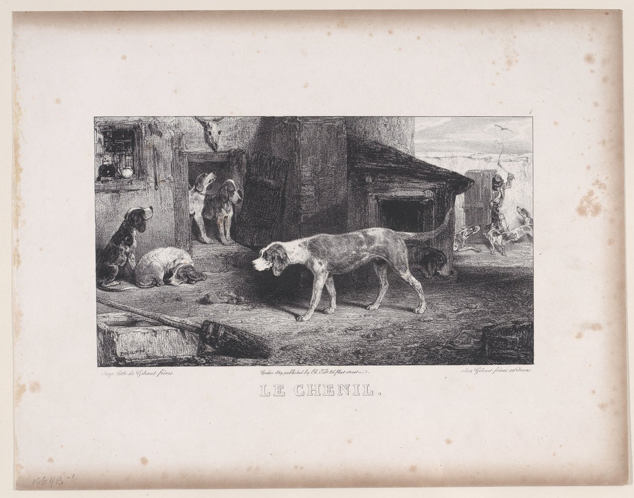 Il canile, dalla serie Scene di caccia da Alexandre Gabriel Decamps