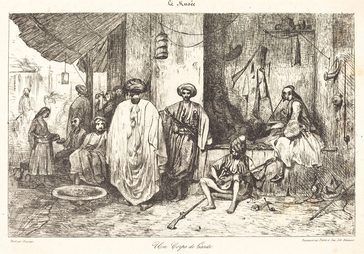 Un corpo di guardia da Alexandre Gabriel Decamps