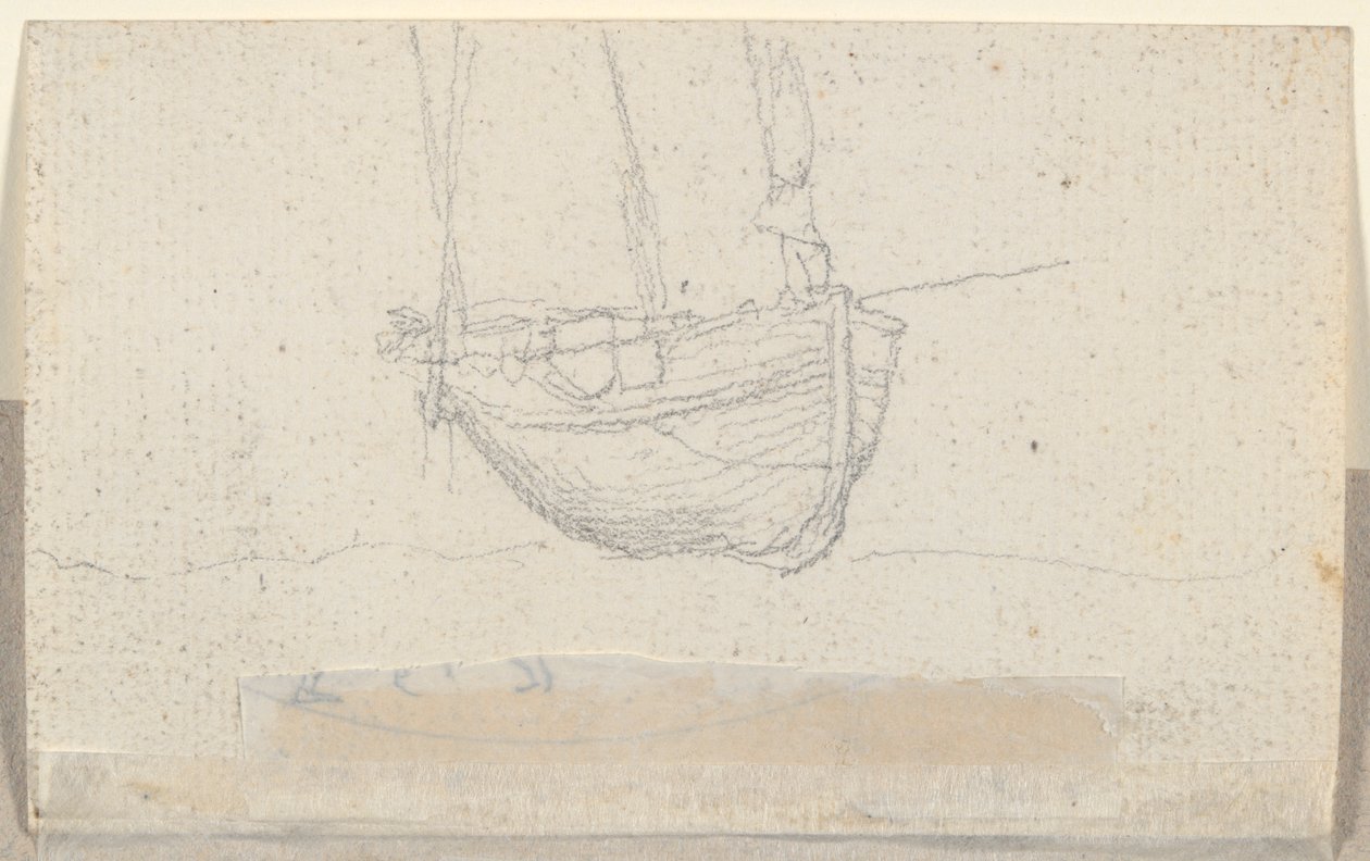 Veduta di una città (verso: nave) da Alexandre Gabriel Decamps