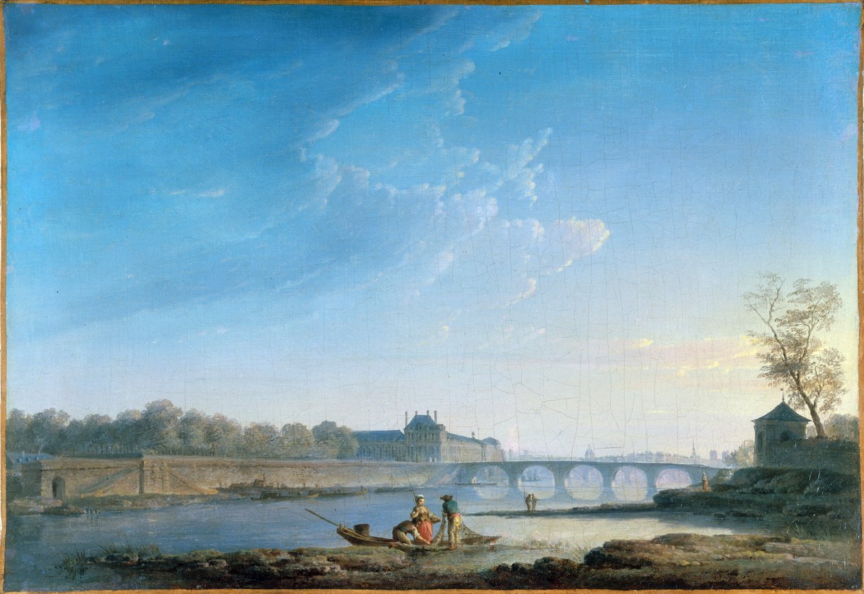 Il Quai delle Tuileries e il Pont Royal, c.1780 da Alexandre Jean Noel