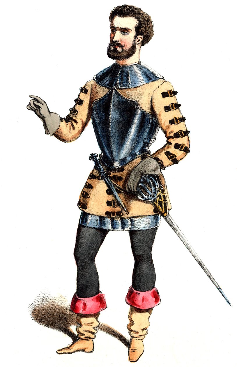 Auber - Haydée - Hermann Léon, ruolo di Malipieri - litografia di Alexandre Lacauchie, 1847 da Alexandre Lacauchie