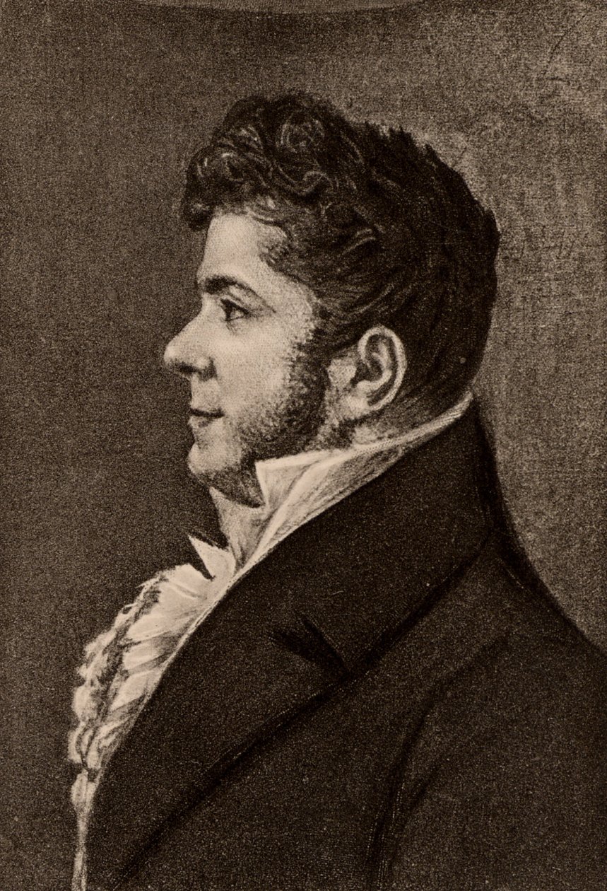 Stendhal, pseudonimo di Henri Marie Beyle (1783-1842) romanziere francese da Alexandre Marie Longuet