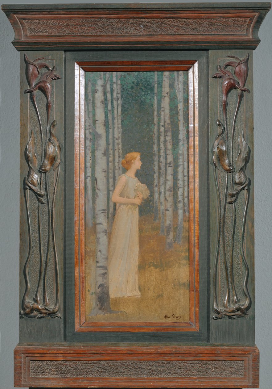 Una donna che passa (pittura su tela) da Alexandre Seon