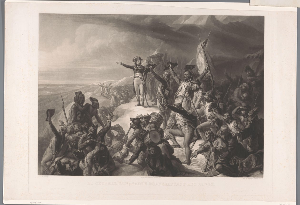Napoleone Bonaparte attraversa le Alpi da Alexandre Vincent Sixdeniers