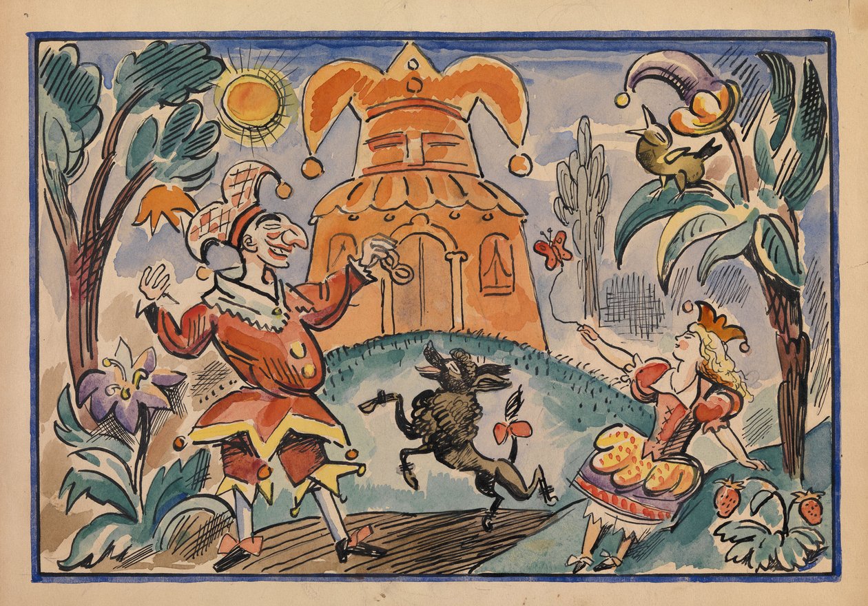 Illustrazione per Guerra di Petrushka e Stepka-Rastrepka di Evgeni Schwartz da Alexei Alexandrovich Radakov