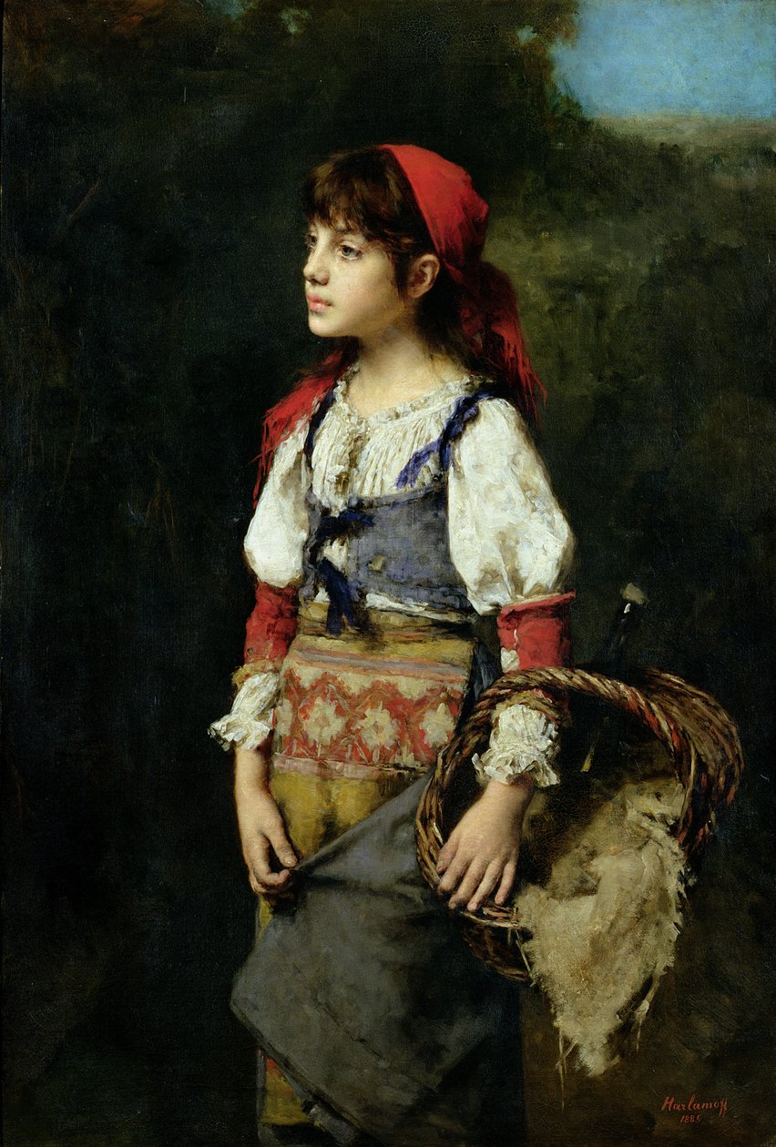 Una Graziosa Contadina da Alexei Alexevich Harlamoff