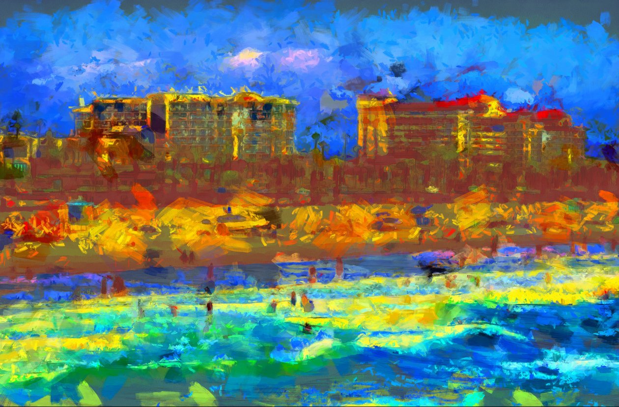 Spiaggia, 2020, (tecnica mista) da Alexei Makhov
