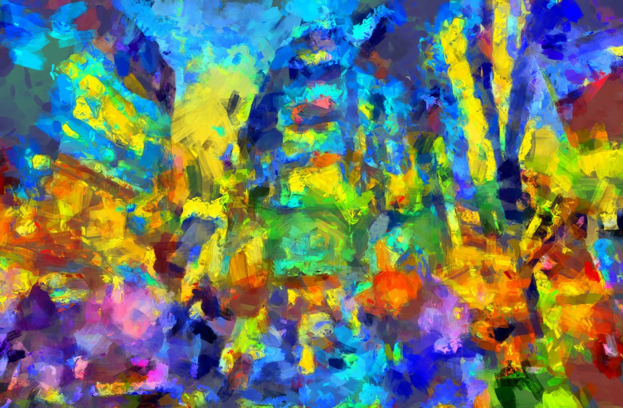 Ora di punta, 2020, (tecnica mista) da Alexei Makhov