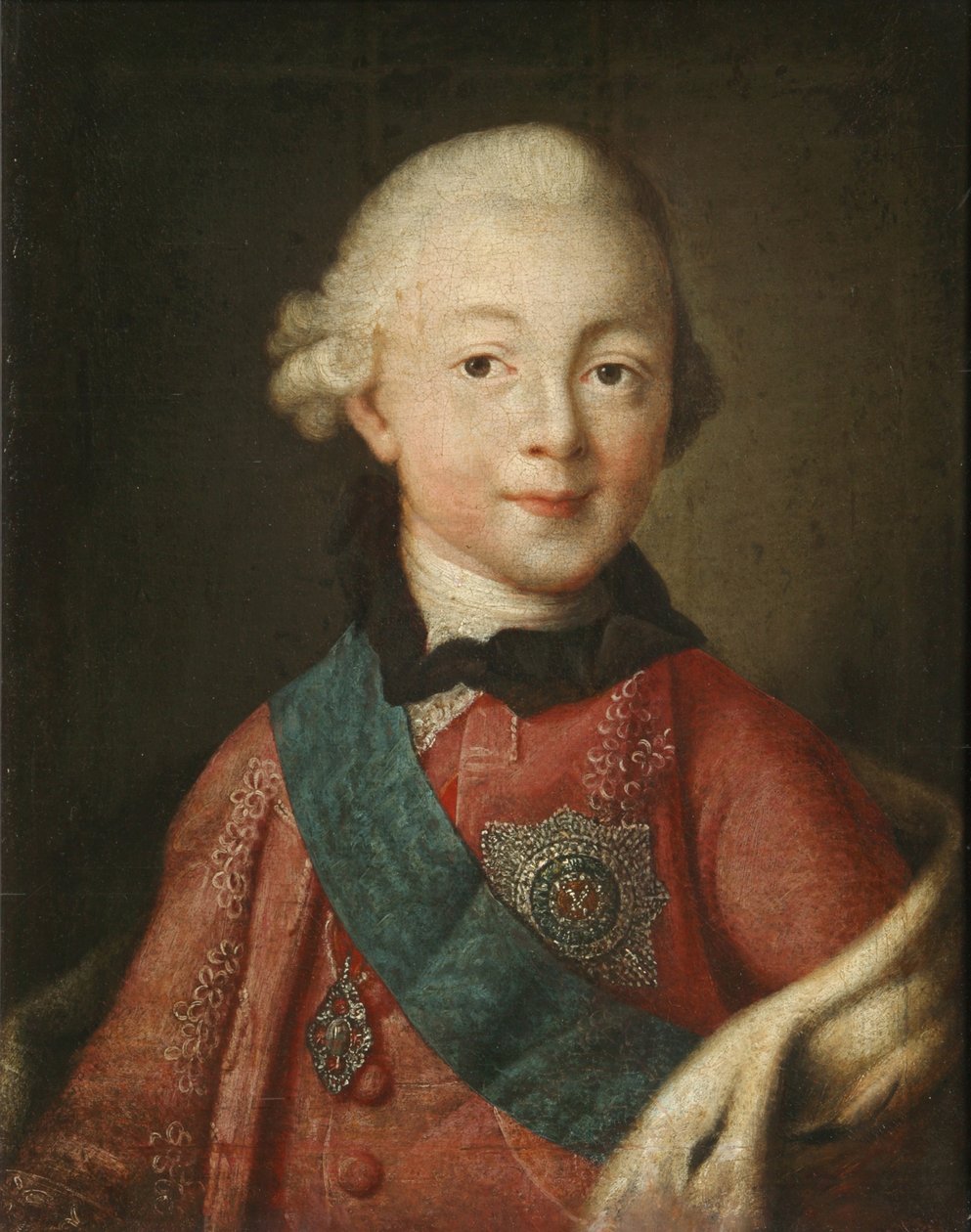 Ritratto del granduca Pavel Petrovich 1754-1801, 1765 da Alexei Petrovich Antropov