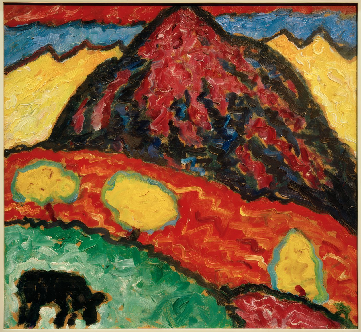 A. Jawlensky, paesaggio con mucca da Alexej von Jawlensky