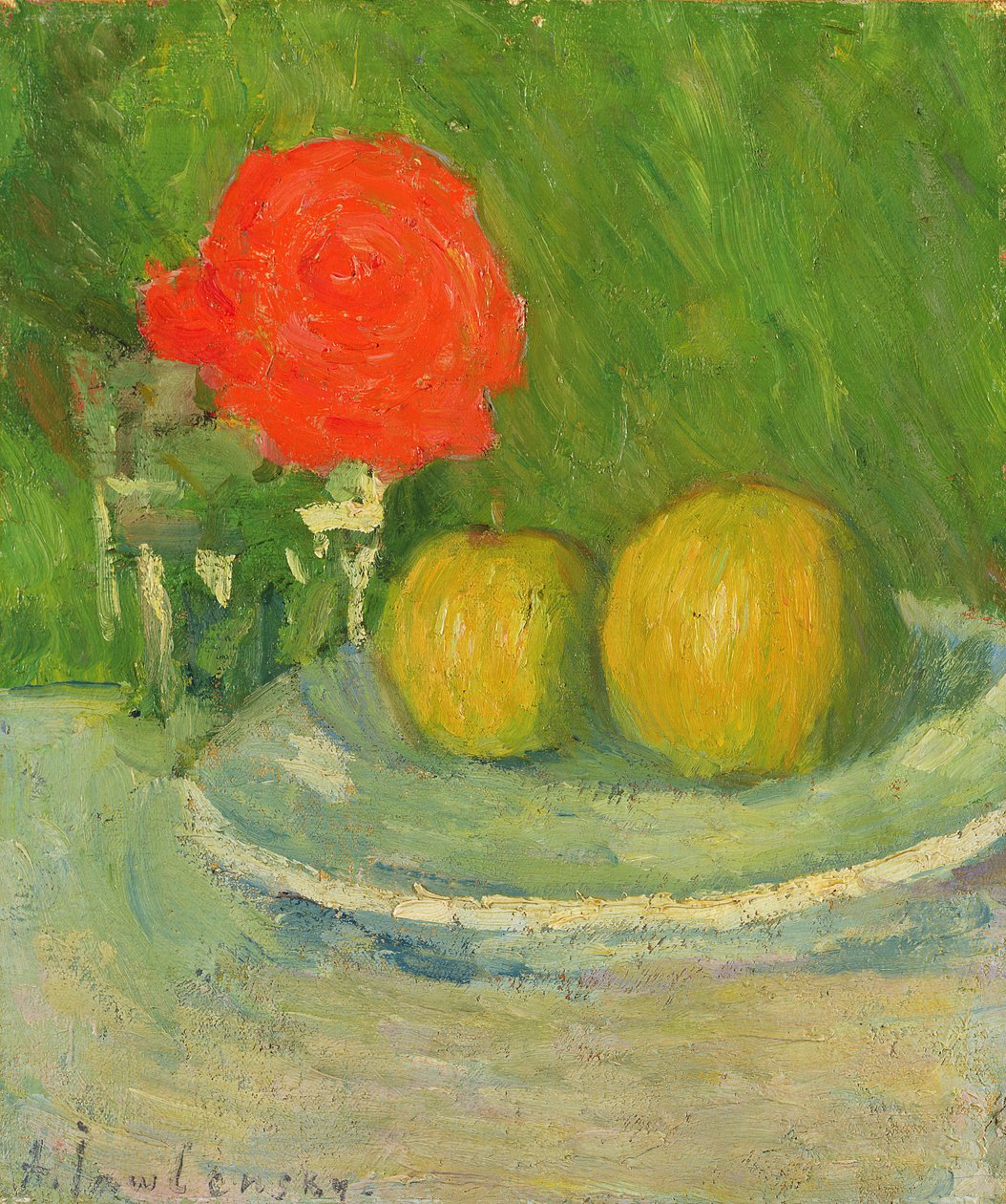 Mele e una rosa, 1905 da Alexej von Jawlensky