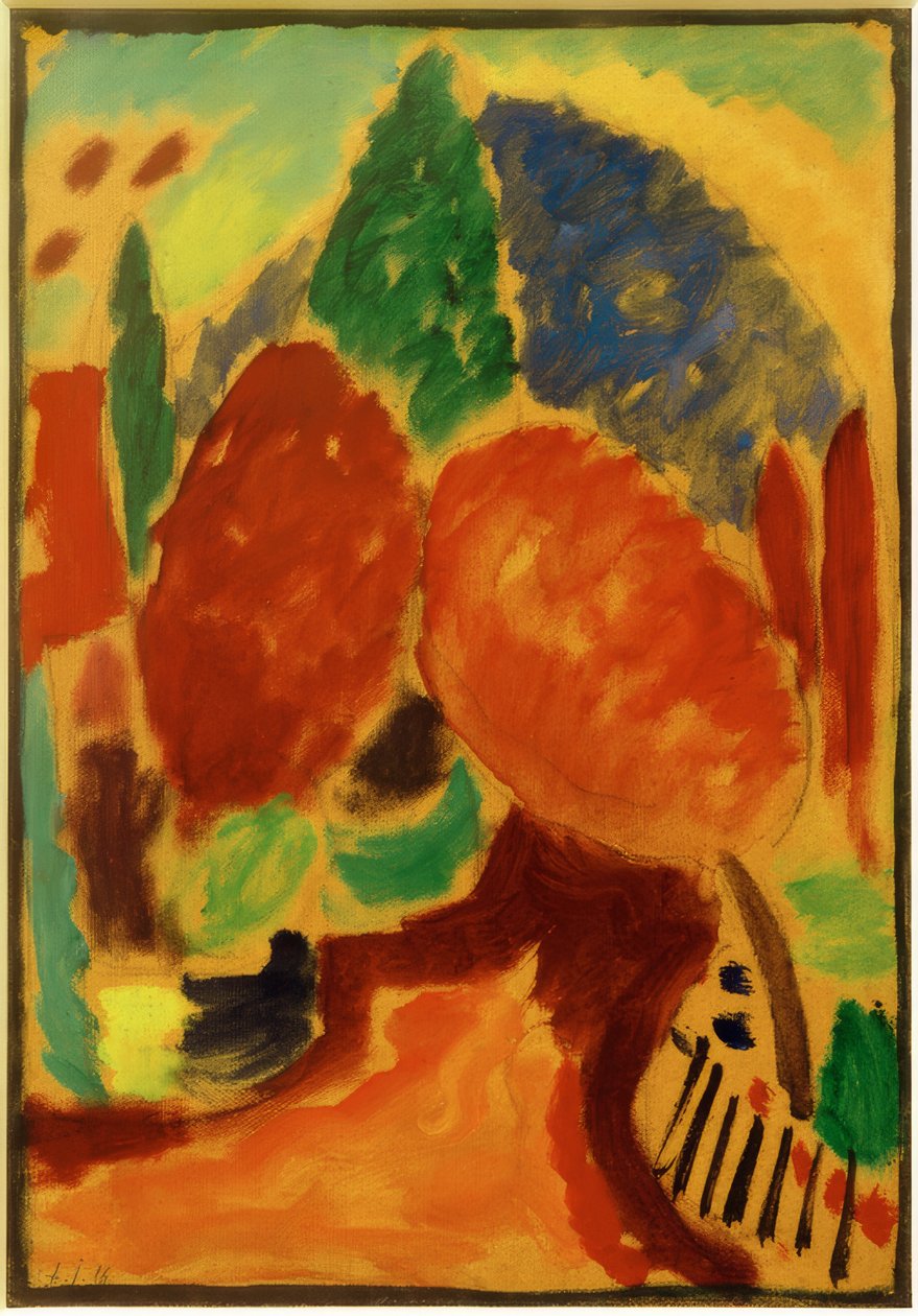 Variazione: La strada arancione da Alexej von Jawlensky