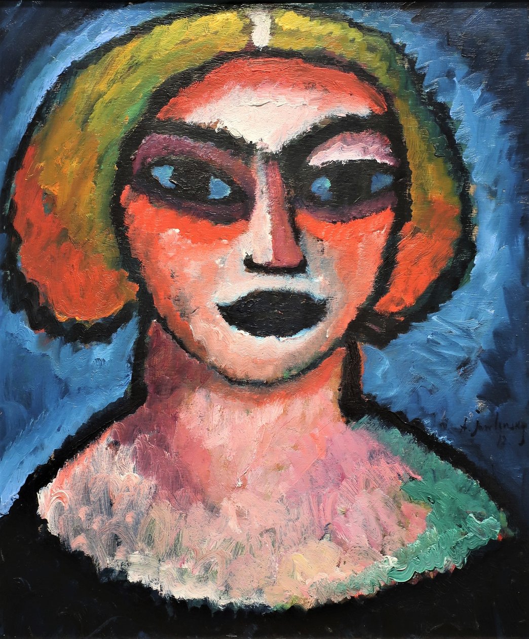 1912 Testa di donna Jawlensky da Alexej von Jawlensky