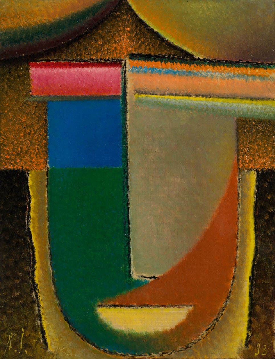 Testa astratta Africa, 1933 da Alexej von Jawlensky