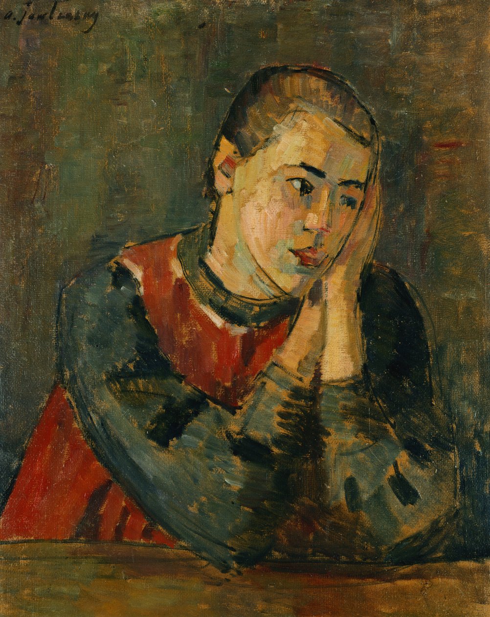 Bambino con testa rasata, 1906 da Alexej von Jawlensky