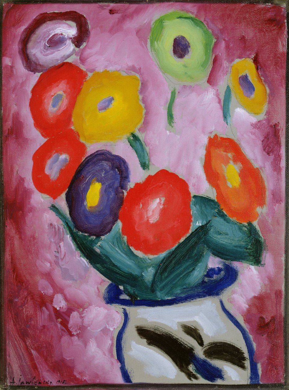 Natura morta floreale, 1915 da Alexej von Jawlensky