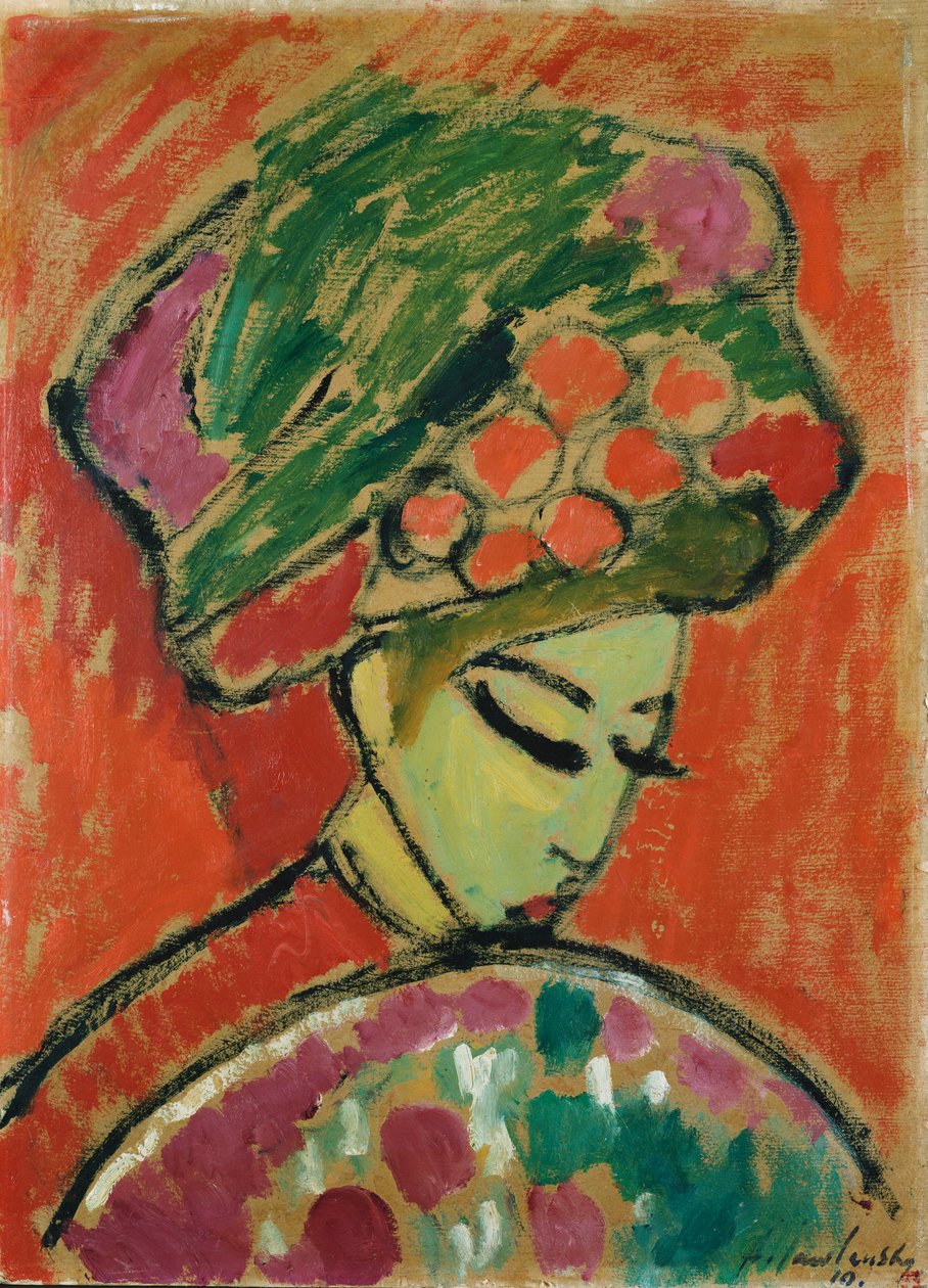 Ragazza con turbante da Alexej von Jawlensky