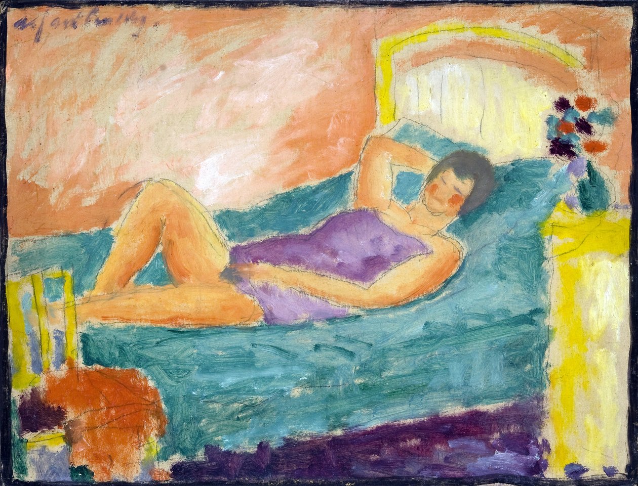 La ragazza sdraiata da Alexej von Jawlensky