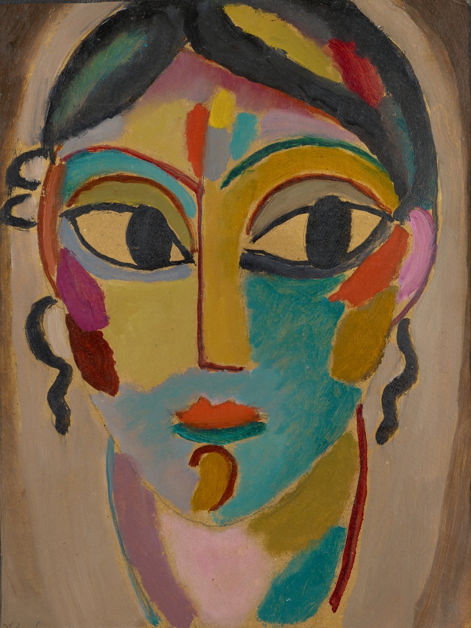 Testa Mistica: Testa di una Ragazza da Alexej von Jawlensky