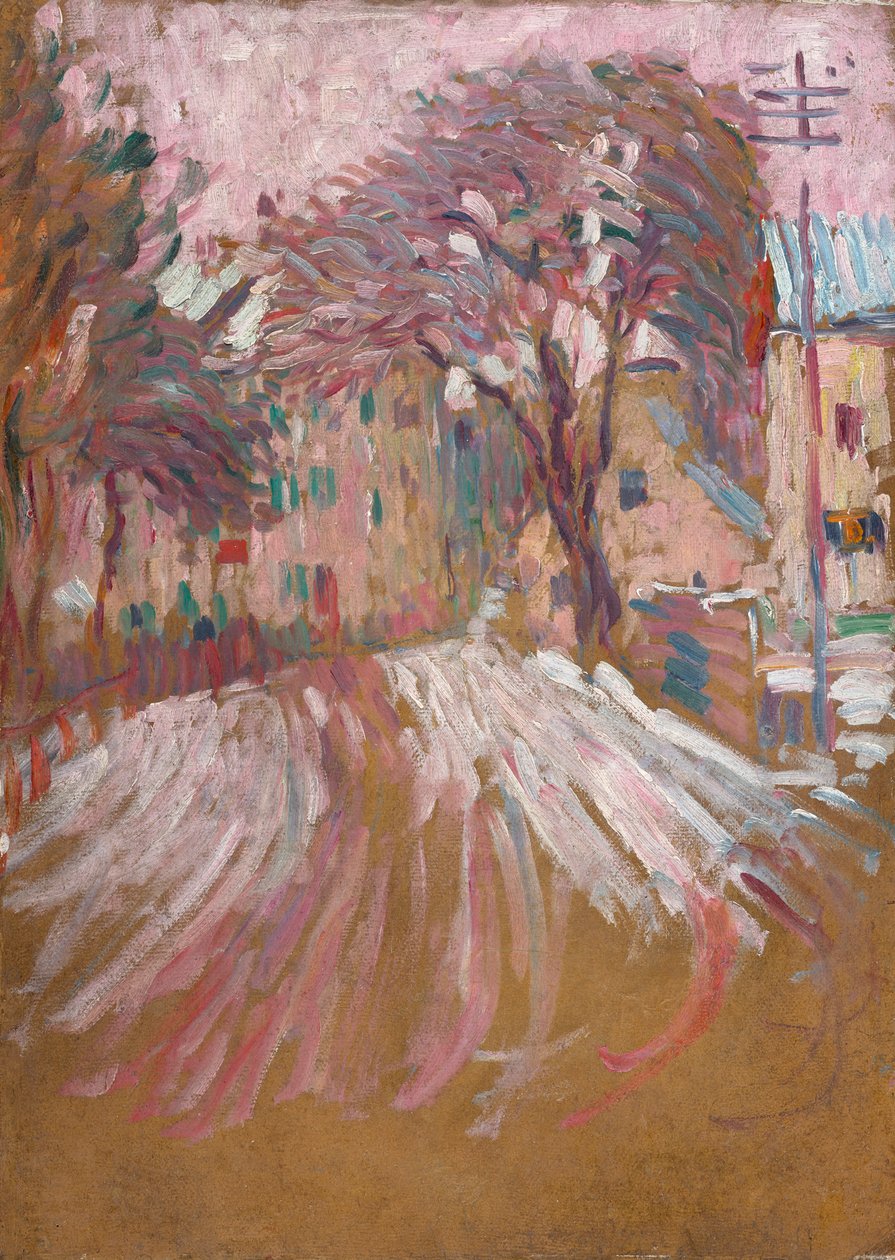 La strada in inverno da Alexej von Jawlensky