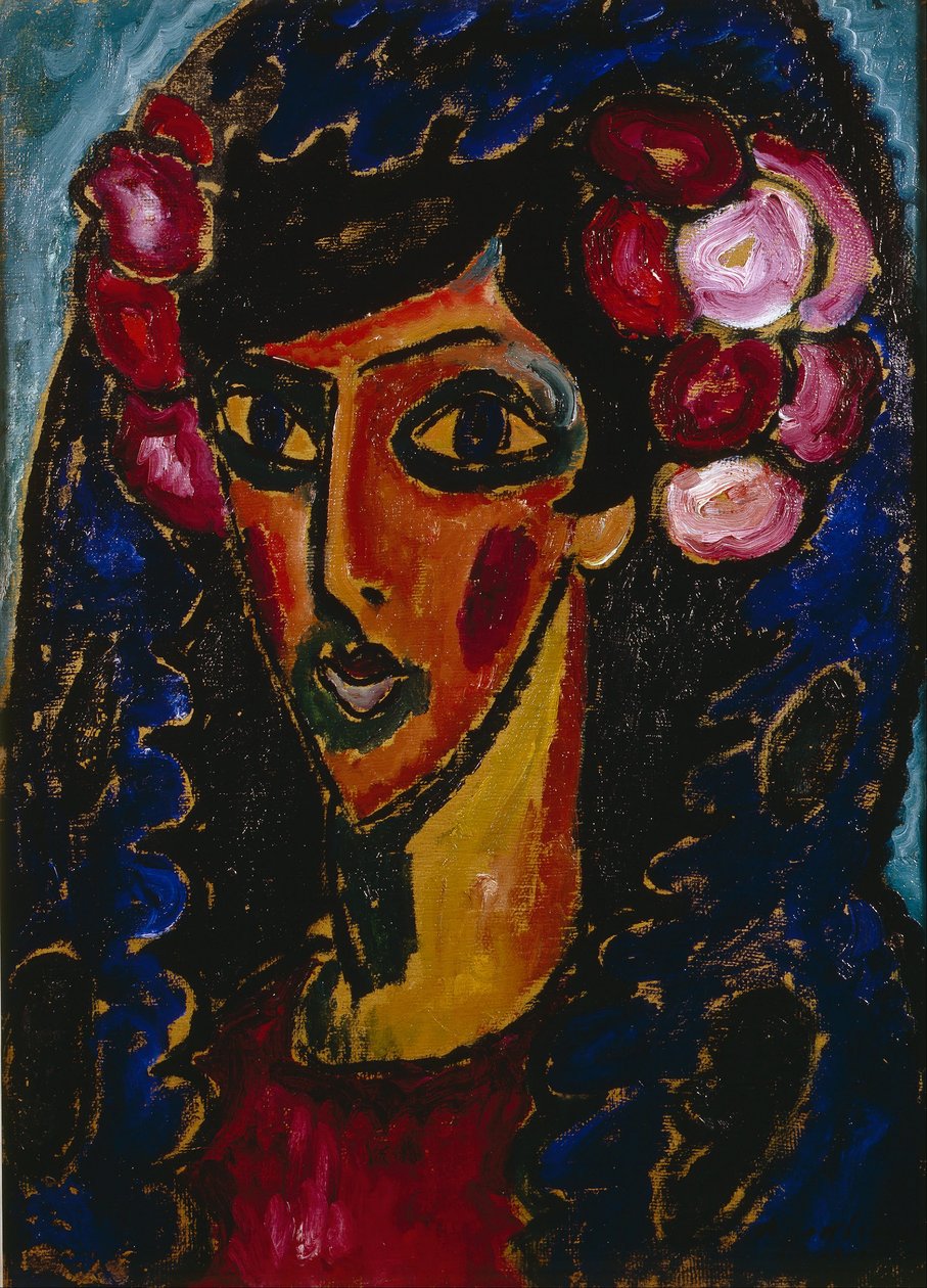 La mantilla blu da Alexej von Jawlensky