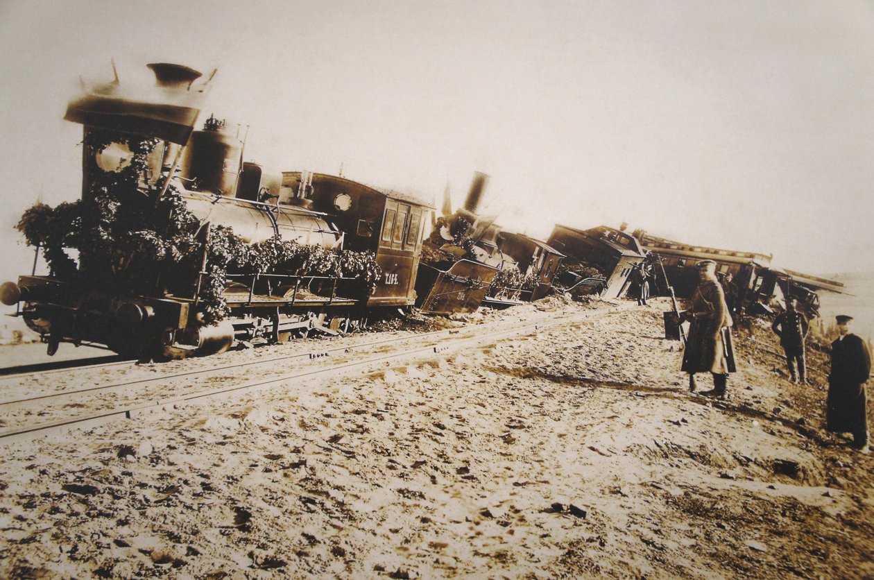 Il disastro ferroviario di Borki del 29 ottobre da Alexey Mikhaylovich Ivanitsky