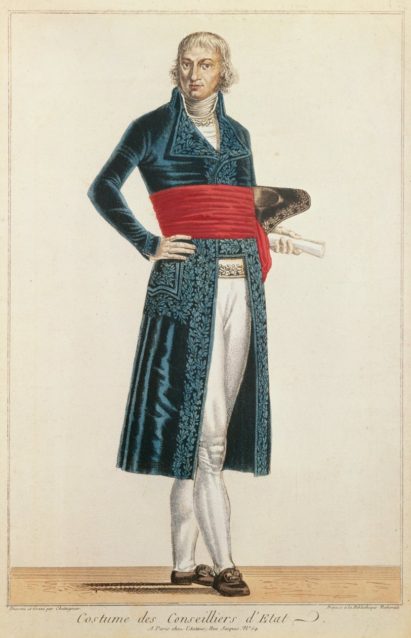 Uniforme del Consigliere di Stato, c.1804-10 da Alexis Chataigner