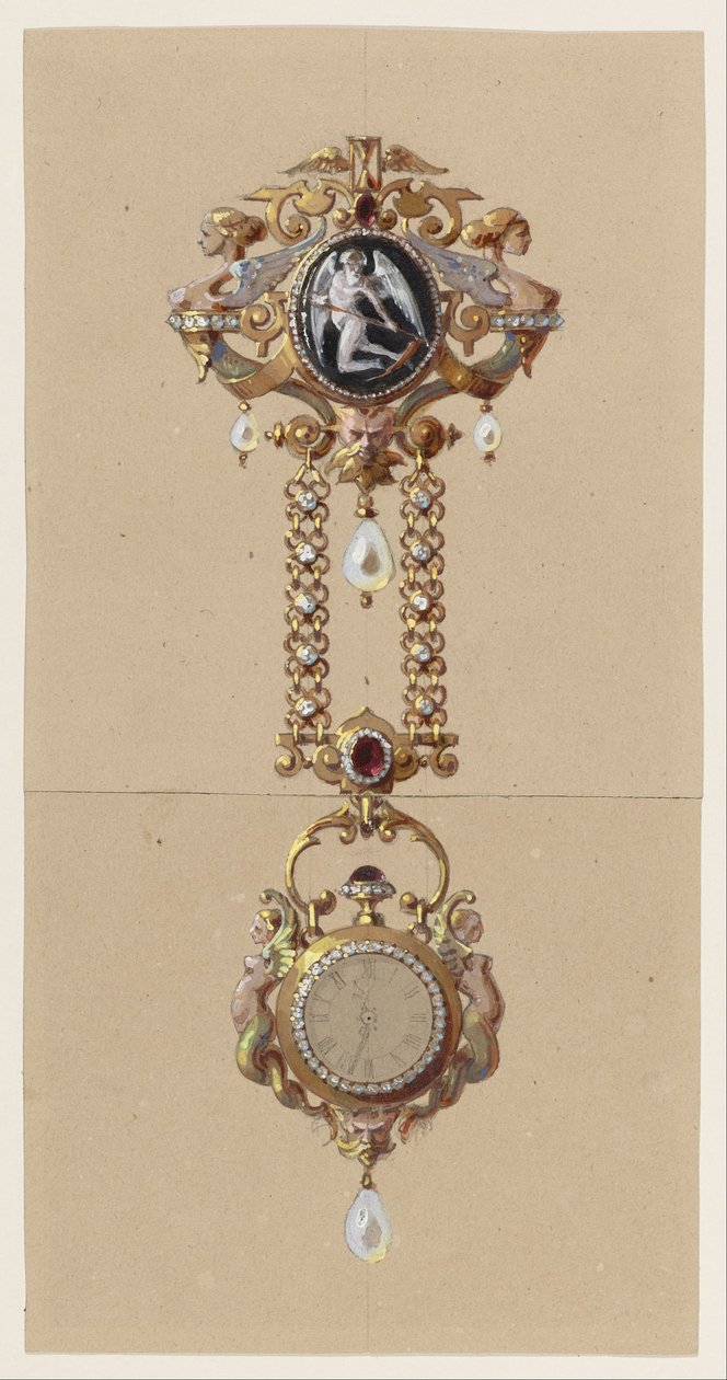 Progetto per una Chatelaine con Orologio da Alexis Falize