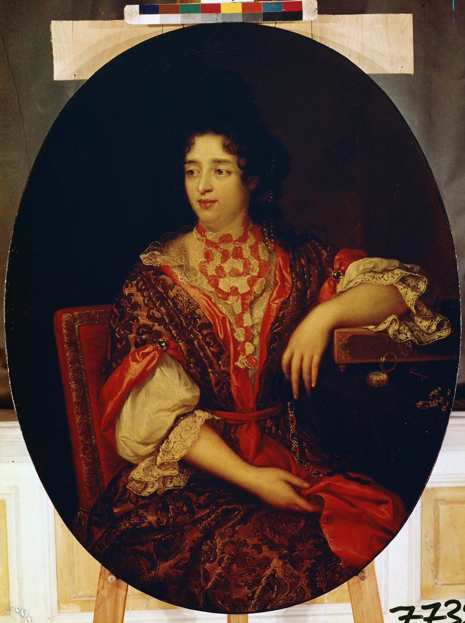 Ritratto di una dama di compagnia alla corte della regina di Francia da Alexis Simon Belle