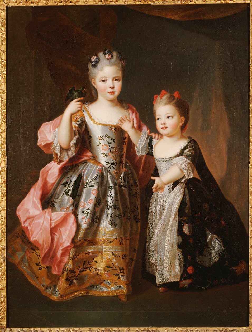 Ritratto di due Ragazze Giovani, dette Adelaide e Victoire, figlie di Luigi XV da Alexis Simon Belle