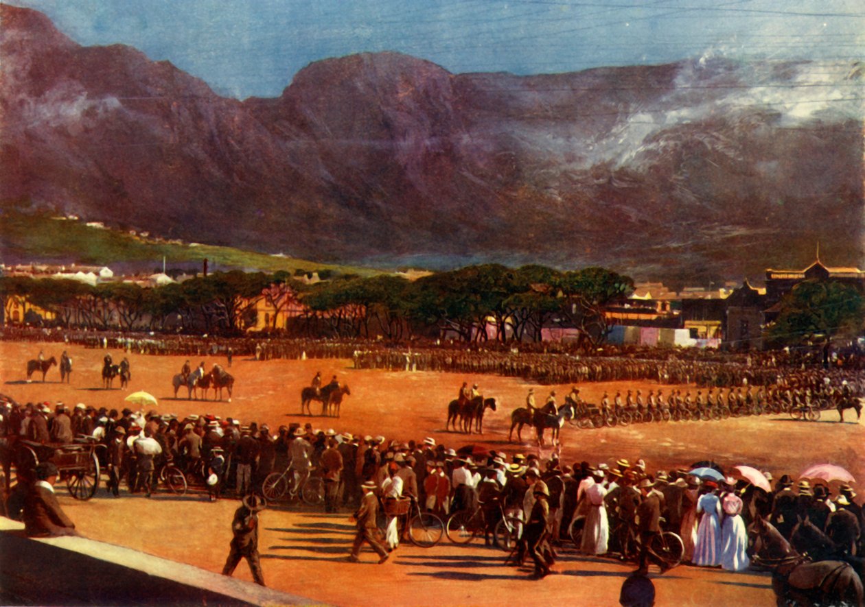 Adunata della Guardia di Città del Capo sul campo di parata, Città del Capo da Alf S Hosking