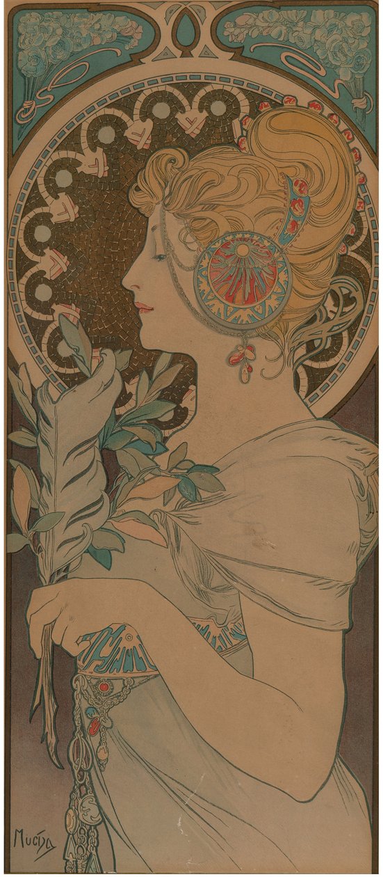 Piuma, 1899 da Alfons Marie Mucha