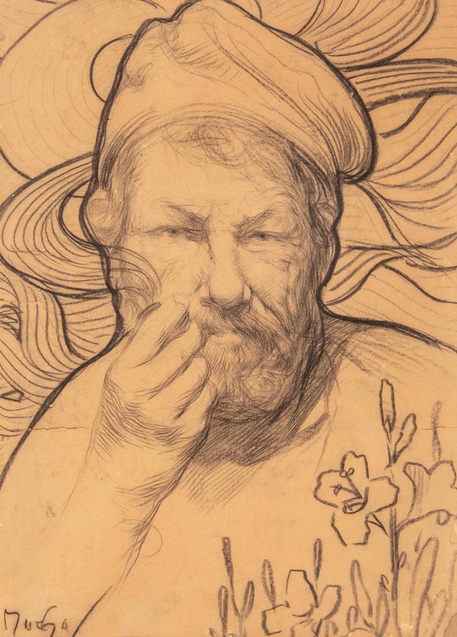 Autoritratto, 1900s-1910s da Alfons Marie Mucha