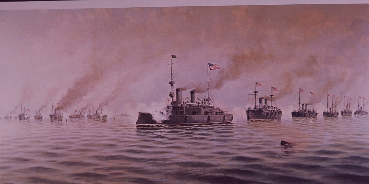 Guerra ispano-americana 1898, Battaglia della Baia di Manila da Alfonso Sanz
