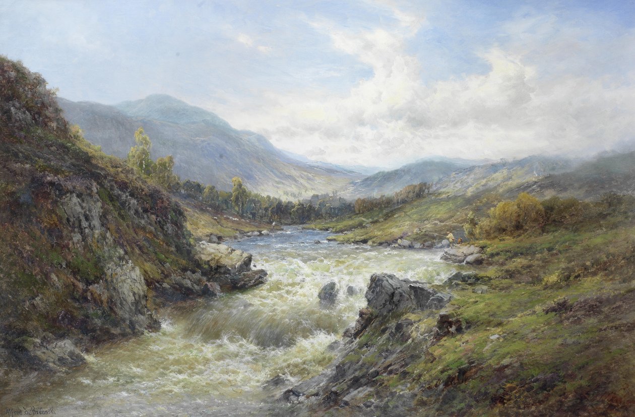 Cascate del Tay da Alfred de Breanski