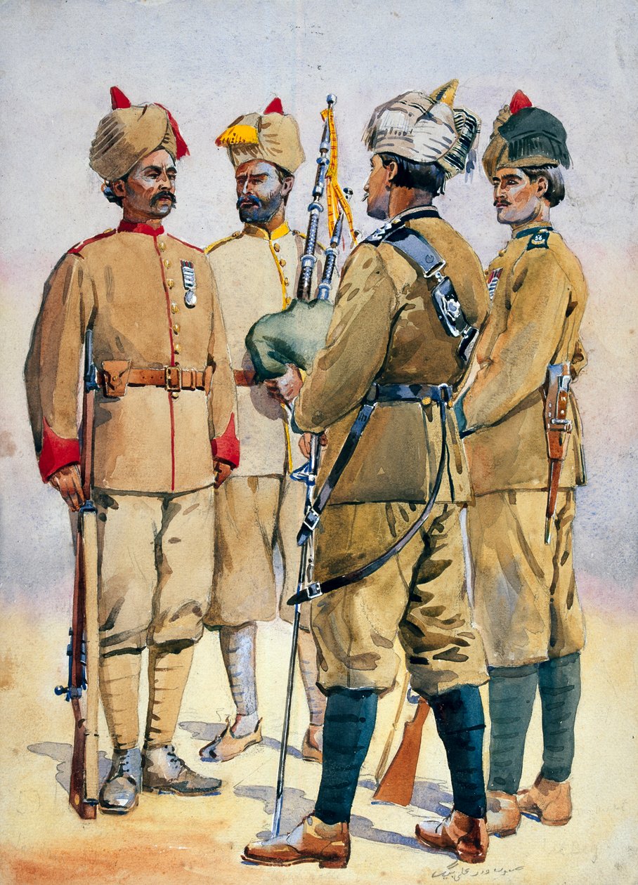 Soldati della Frontier Force, illustrazione per 