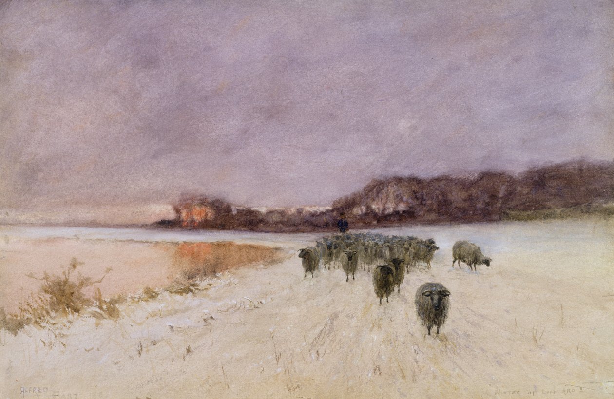 Inverno a Loch Ard da Alfred East
