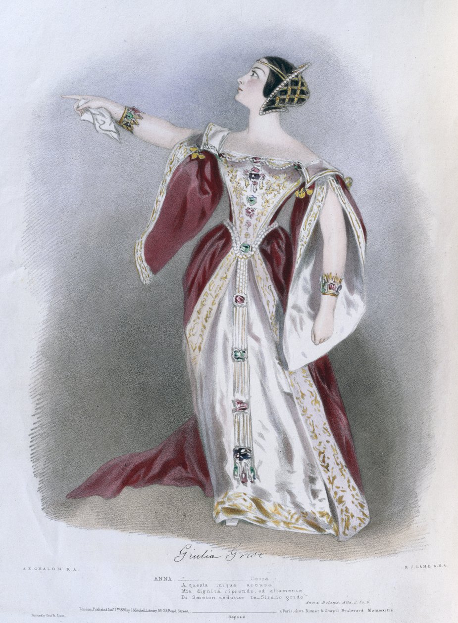 Giulia Grisi (1811-69) come Anna in 