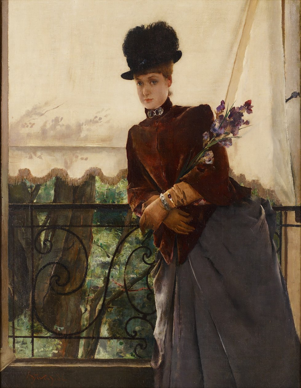 Ritratto di Mademoiselle Dubois, 1884 da Alfred Emile Stevens