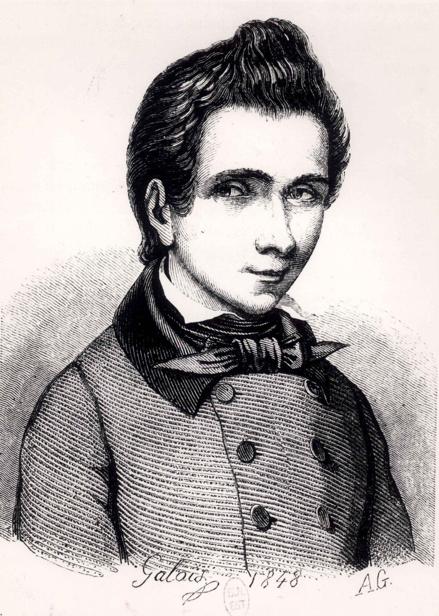 Evariste Galois, 1848 da Alfred Galois