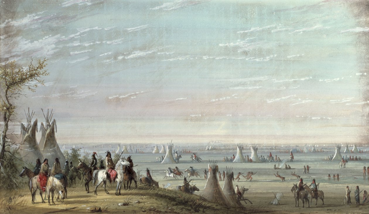 Rendezvous, 1837 da Alfred Jacob Miller