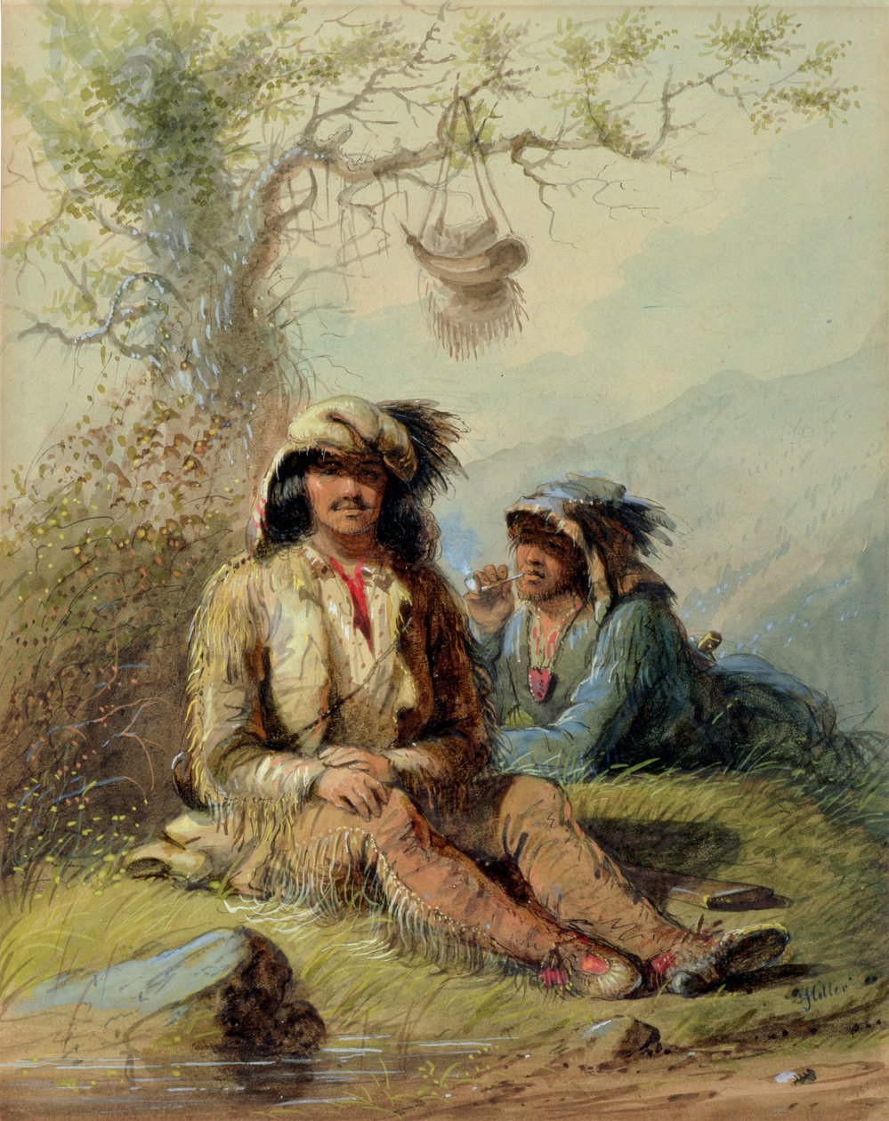 Trapper, 1858 da Alfred Jacob Miller
