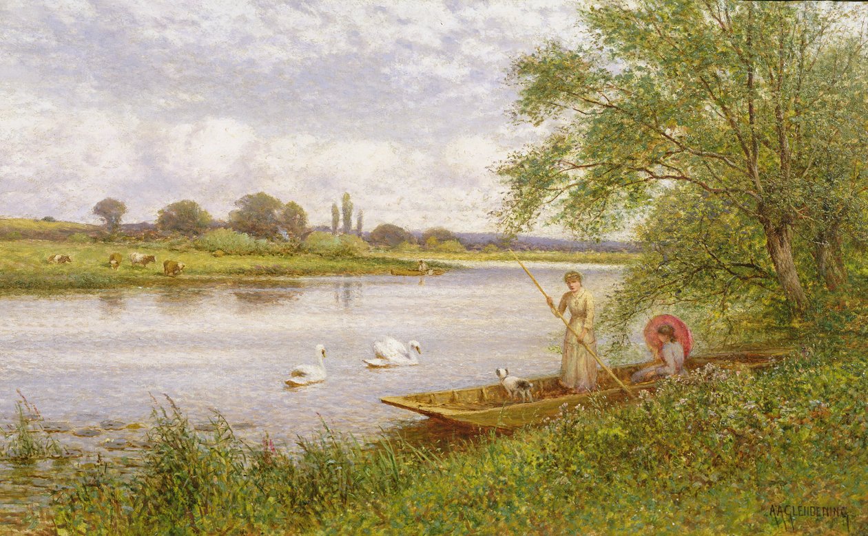 Signore in una barca da Alfred, Jr. Glendening