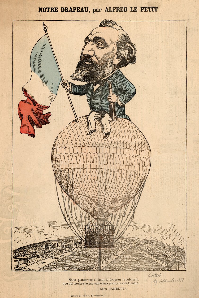 Notre Drapeau, da Le Petard, 29 settembre 1878 da Alfred Le Petit