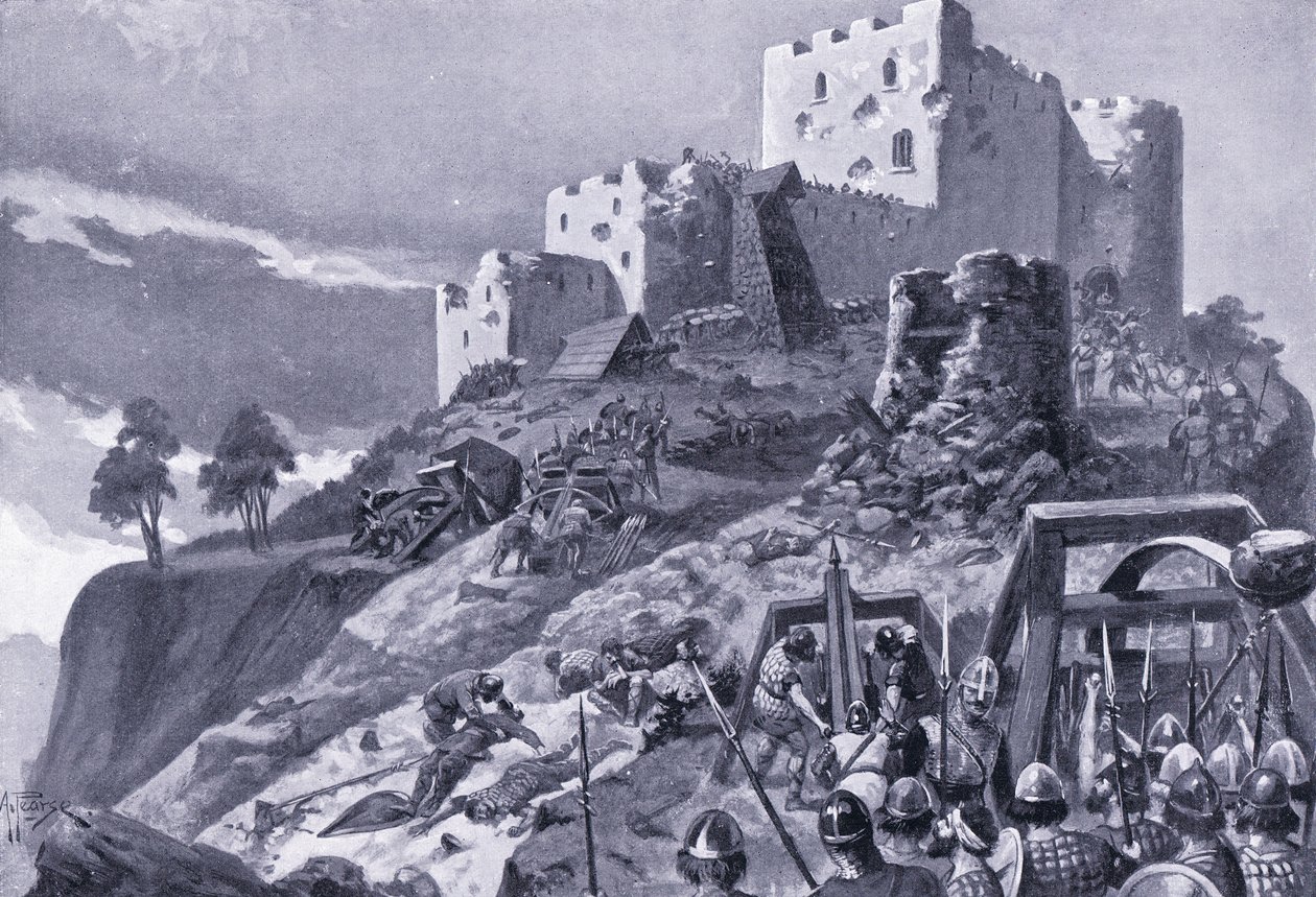 Attacco dei gallesi al castello di Montgomery AD1095, anni 