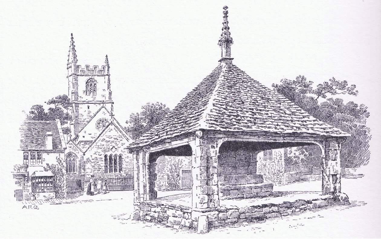 Castle Combe, Wiltshire, da The Cottages and the Village Life of Rural England pubblicato da Dent & Sons Limited, 1912 da Alfred Robert Quinton