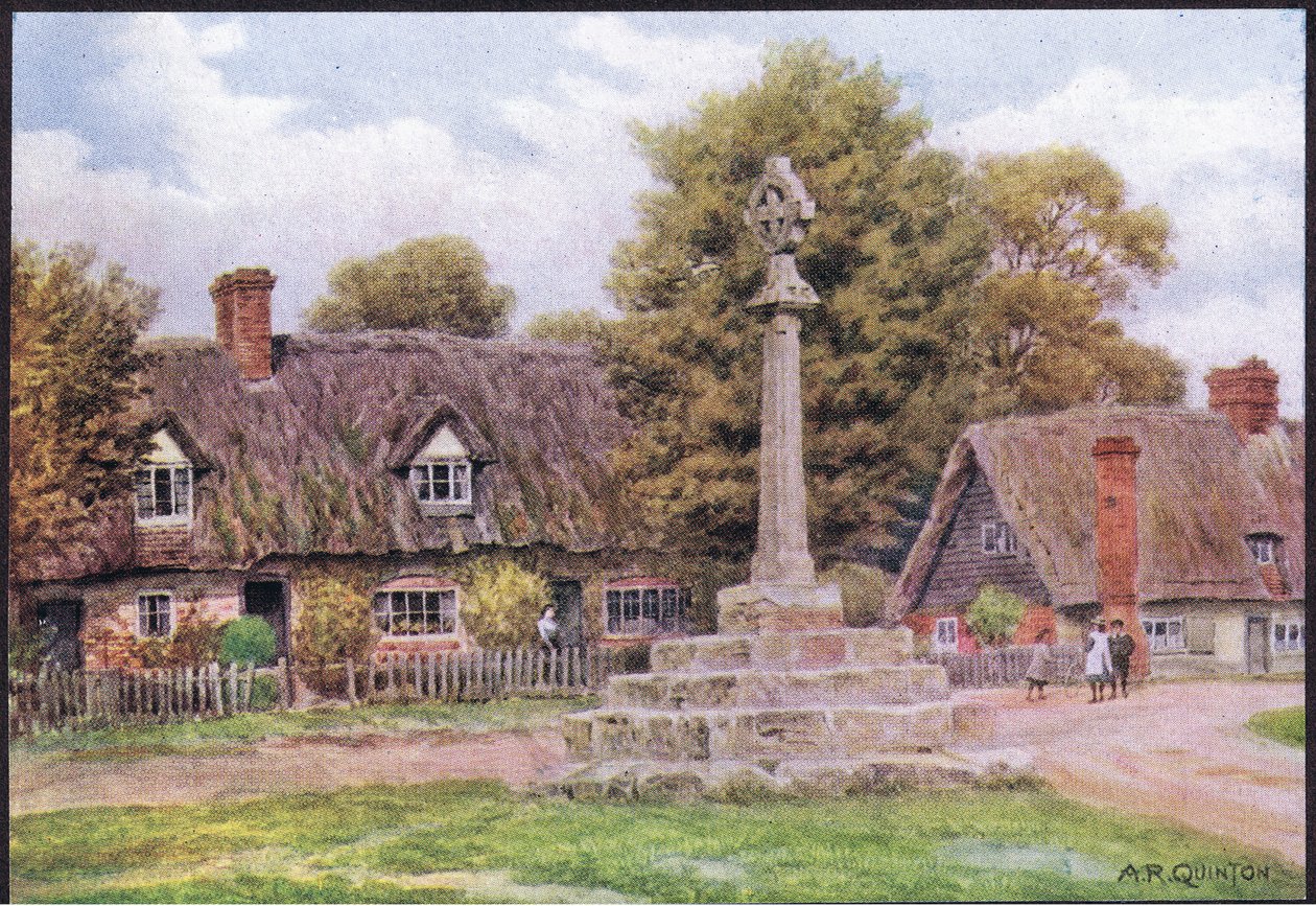 Long Wittenham, Berkshire, da The Cottages and the Village Life of Rural England pubblicato da Dent & Sons Limited, 1912 da Alfred Robert Quinton
